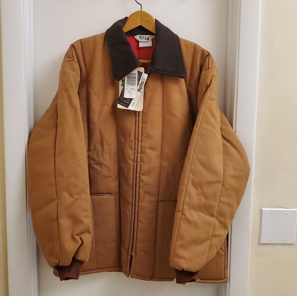 🤩New with tags Vintage Key fleece lined jacket size L